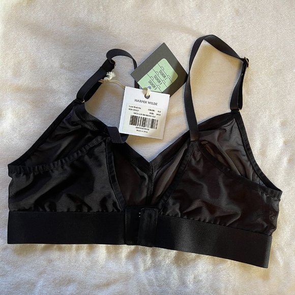 LUXE MESH TRIANGLE BRALETTE - Size M (34C 34D 34DD) - Picture 2 of 5